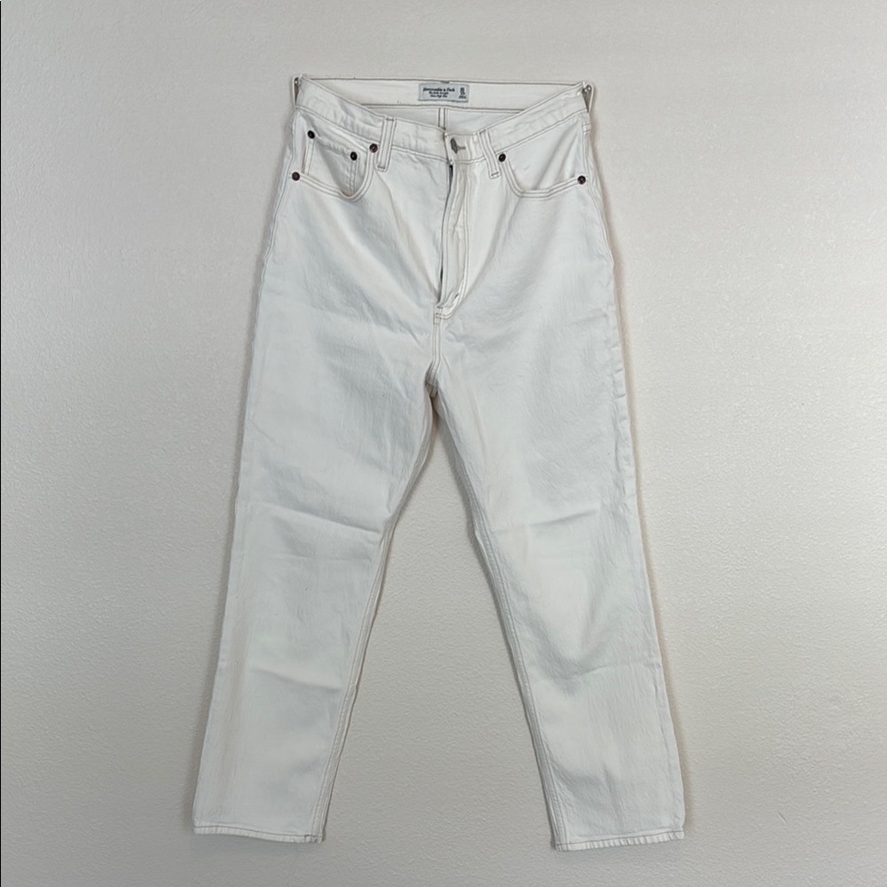 Abercrombie & Fitch ankle straight ultra high-rise